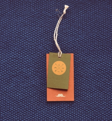 Mustachio Clothing Tag